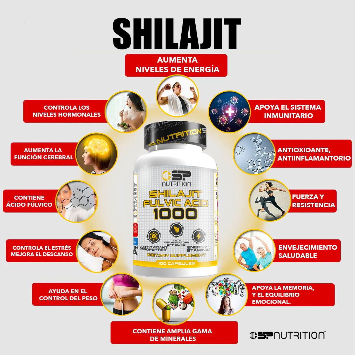 Shilajit Acido Fulvico 1000