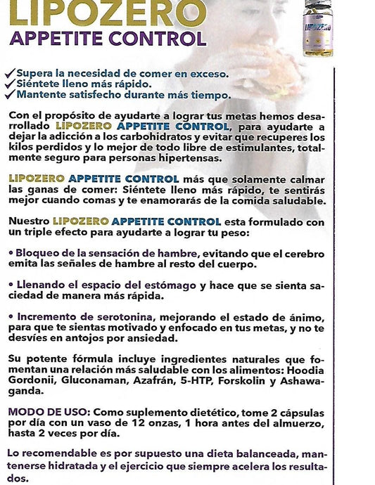 Lipozero Control apetito